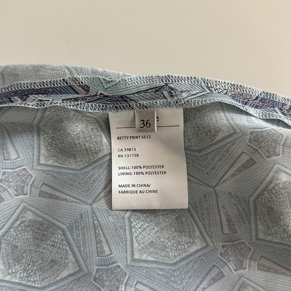 New Acne Studios 10 Floral Dress Blue White Betty Print sleeveless Scoop Neck - Picture 10 of 10